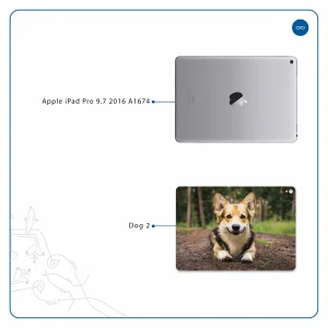 برچسب پوششی ماهوت مدل Dog-2 مناسب برای تبلت اپل iPad Pro 9.7 2016 A1674