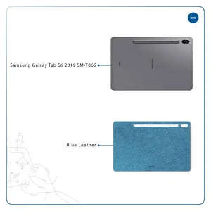 برچسب پوششی ماهوت مدل Blue-Leather مناسب برای تبلت سامسونگ Galaxy Tab S6 2019 SM-T865