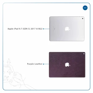 برچسب پوششی ماهوت مدل Purple-Leather مناسب برای تبلت اپل iPad 9.7 (GEN 5) 2017 A1822