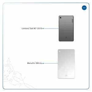 برچسب پوششی ماهوت مدل Metallic-White مناسب برای تبلت لنوو Tab M7 2019