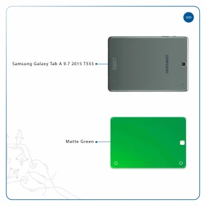 برچسب پوششی ماهوت مدل Matte-Green مناسب برای تبلت سامسونگ Galaxy Tab A 9.7 2015 T555