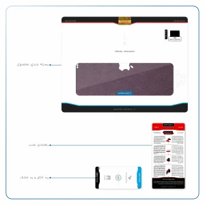برچسب پوششی ماهوت مدل Purple-Leather مناسب برای تبلت اپل iPad Pro 11 2018 A1980