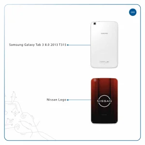 برچسب پوششی ماهوت مدل Nissan-Logo مناسب برای تبلت سامسونگ Galaxy Tab 3 8.0 2013 T315