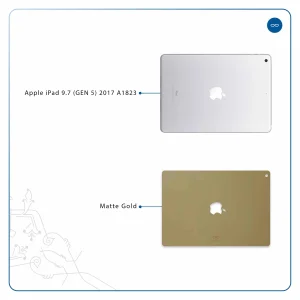 برچسب پوششی ماهوت مدل Matte-Gold مناسب برای تبلت اپل iPad 9.7 (GEN 5) 2017 A1823