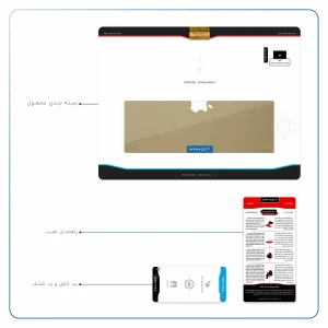 برچسب پوششی ماهوت مدل Matte-Gold مناسب برای تبلت اپل iPad 9.7 (GEN 5) 2017 A1823