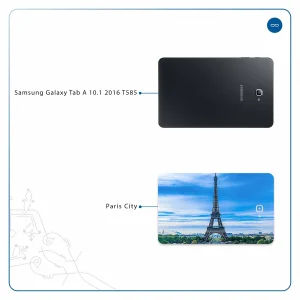 برچسب پوششی ماهوت مدل Paris City مناسب برای تبلت سامسونگ Galaxy Tab A 10.1 2016 T585