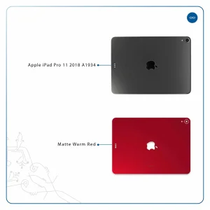 برچسب پوششی ماهوت مدل Matte-Warm-Red مناسب برای تبلت اپل iPad Pro 11 2018 A1934