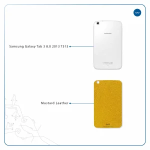 برچسب پوششی ماهوت مدل Mustard-Leather مناسب برای تبلت سامسونگ Galaxy Tab 3 8.0 2013 T315