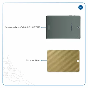 برچسب پوششی ماهوت مدل Titanium-Fiber مناسب برای تبلت سامسونگ Galaxy Tab A 9.7 2015 T555