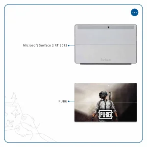 برچسب پوششی ماهوت مدل Pubg-Game مناسب برای تبلت مایکروسافت Surface 2 RT 2013
