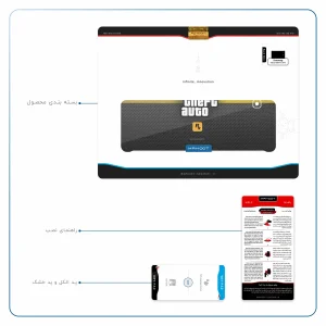 برچسب پوششی ماهوت مدل Gta-Game مناسب برای تبلت سامسونگ Galaxy Tab E 9.6 2015 T561