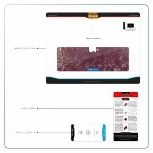 برچسب پوششی ماهوت مدل Red-Wildflower مناسب برای تبلت اپل iPad Pro 11 2018 A1979