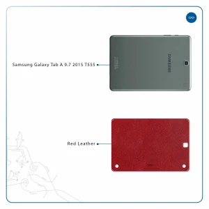 برچسب پوششی ماهوت مدل Red-Leather مناسب برای تبلت سامسونگ Galaxy Tab A 9.7 2015 T555