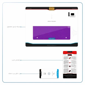 برچسب پوششی ماهوت مدل Purple-Fiber مناسب برای تبلت سامسونگ Galaxy Tab S2 9.7 2015 T815