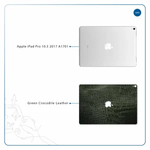 برچسب پوششی ماهوت مدل Green-Crocodile-Leather مناسب برای تبلت اپل iPad Pro 10.5 2017 A1701