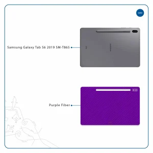 برچسب پوششی ماهوت مدل Purple-Fiber مناسب برای تبلت سامسونگ Galaxy Tab S6 2019 SM-T865