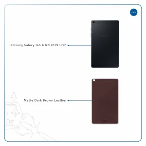 برچسب پوششی ماهوت مدل Matte-Dark-Brown-Leather مناسب برای تبلت سامسونگ Galaxy Tab A 8.0 2019 T295