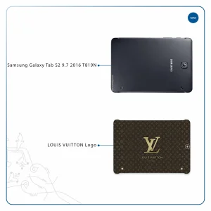 برچسب پوششی ماهوت مدل LOUIS-VUITTON-Logo مناسب برای تبلت سامسونگ Galaxy Tab S2 9.7 2016 T819N