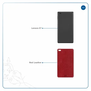 برچسب پوششی ماهوت مدل Red-Leather مناسب برای تبلت لنوو E7