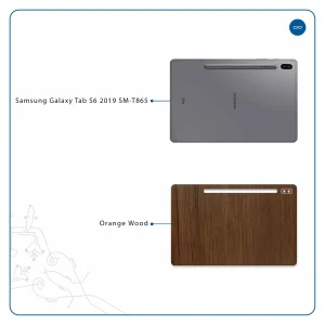 برچسب پوششی ماهوت مدل Orange-Wood مناسب برای تبلت سامسونگ Galaxy Tab S6 2019 SM-T865