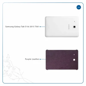 برچسب پوششی ماهوت مدل Purple-Leather مناسب برای تبلت سامسونگ Galaxy Tab E 9.6 2015 T561
