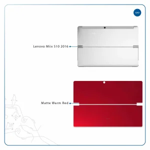 برچسب پوششی ماهوت مدل Matte-Warm-Red مناسب برای تبلت لنوو Miix 510 2016