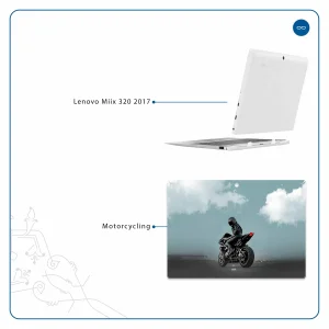 برچسب پوششی ماهوت مدل Motorcycling مناسب برای تبلت لنوو Miix 320 2017