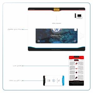 برچسب پوششی ماهوت مدل Chelsea مناسب برای تبلت سامسونگ Galaxy Tab A 9.7 2015 T555