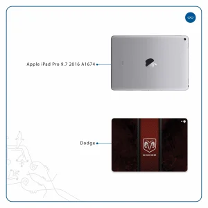 برچسب پوششی ماهوت مدل Dodge مناسب برای تبلت اپل iPad Pro 9.7 2016 A1674