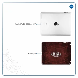 برچسب پوششی ماهوت مدل KIA-Logo مناسب برای تبلت اپل iPad 2 2011 A1397