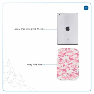 برچسب پوششی ماهوت مدل Army-Pink-pixel مناسب برای تبلت اپل iPad mini 2012 A1455