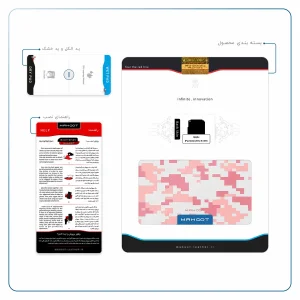 برچسب پوششی ماهوت مدل Army-Pink-pixel مناسب برای تبلت اپل iPad mini 2012 A1455