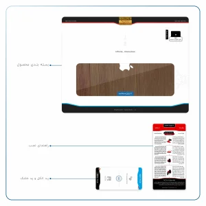 برچسب پوششی ماهوت مدل Orange-Wood مناسب برای تبلت اپل iPad Pro 12.9 (GEN 3) 2018 A1983