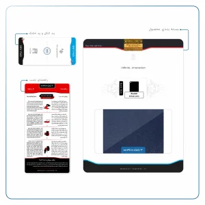 برچسب پوششی ماهوت مدل Deep-Blue-Leather مناسب برای تبلت شیائومی Mi Pad 4 2018