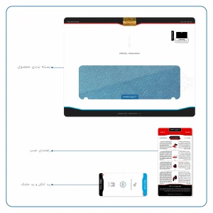 برچسب پوششی ماهوت مدل Blue-Leather مناسب برای تبلت سامسونگ Galaxy Tab S 10.5 2014 T800