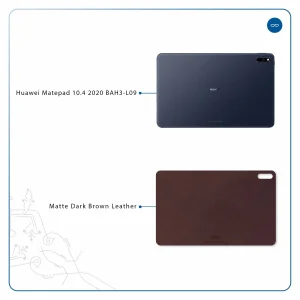 برچسب پوششی ماهوت مدل Matte-Dark-Brown-Leather مناسب برای تبلت هوآوی Matepad 10.4 2020 BAH3-L09