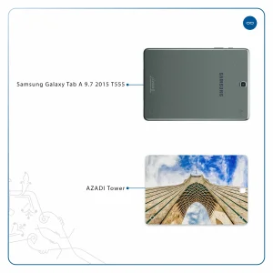 برچسب پوششی ماهوت مدل AZADI-Tower مناسب برای تبلت سامسونگ Galaxy Tab A 9.7 2015 T555