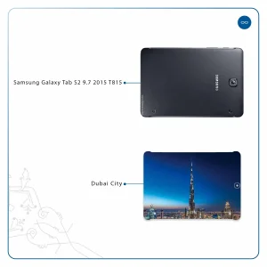 برچسب پوششی ماهوت مدل Dubai City مناسب برای تبلت سامسونگ Galaxy Tab S2 9.7 2015 T815