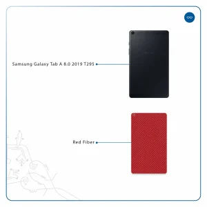 برچسب پوششی ماهوت مدل Red-Fiber مناسب برای تبلت سامسونگ Galaxy Tab A 8.0 2019 T295