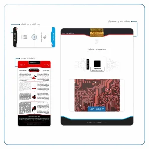 برچسب پوششی ماهوت مدل Red Printed Circuit Board مناسب برای تبلت سامسونگ Galaxy Tab A 8.0 2019 T290