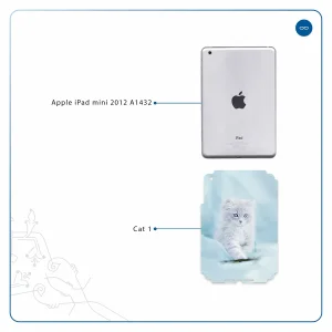 برچسب پوششی ماهوت مدل Cat-1 مناسب برای تبلت اپل iPad mini 2012 A1432