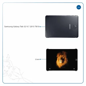 برچسب پوششی ماهوت مدل Lion مناسب برای تبلت سامسونگ Galaxy Tab S2 9.7 2015 T810