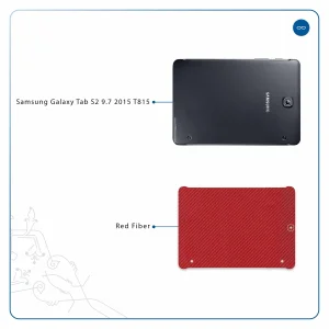 برچسب پوششی ماهوت مدل Red-Fiber مناسب برای تبلت سامسونگ Galaxy Tab S2 9.7 2015 T815