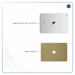 برچسب پوششی ماهوت مدل Matte-Gold مناسب برای تبلت اپل iPad Air 2013 A1476
