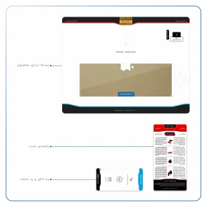 برچسب پوششی ماهوت مدل Matte-Gold مناسب برای تبلت اپل iPad Air 2013 A1476