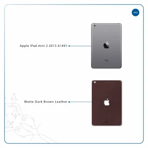 برچسب پوششی ماهوت مدل Matte-Dark-Brown-Leather مناسب برای تبلت اپل iPad mini 2 2013 A1491