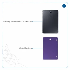 برچسب پوششی ماهوت مدل Matte-BlueBerry مناسب برای تبلت سامسونگ Galaxy Tab S2 8.0 2015 T710