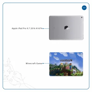 برچسب پوششی ماهوت مدل Minecraft-Game مناسب برای تبلت اپل iPad Pro 9.7 2016 A1674