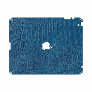 برچسب پوششی ماهوت مدل Blue-Crocodile-Leather مناسب برای تبلت اپل iPad 2 2011 A1395