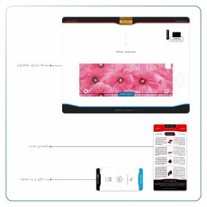 برچسب پوششی ماهوت مدل Pink-Flower مناسب برای تبلت سامسونگ Galaxy Tab A 9.7 2015 T555